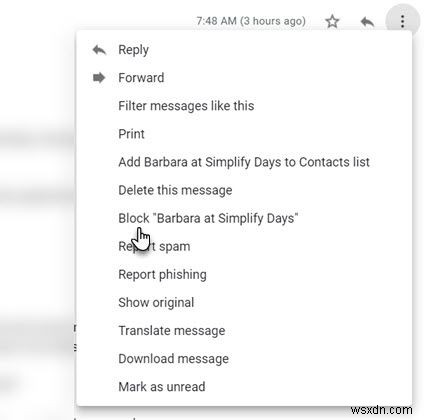 Cách Chặn và Bỏ chặn Danh bạ trong Gmail 