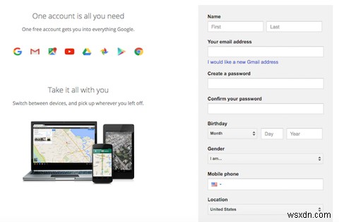 Cách sử dụng dịch vụ của Google mà không cần tài khoản Gmail 