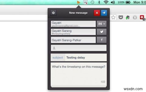 Swifty là cách nhanh nhất để gửi Gmail, Tin nhắn Facebook và DM từ OS X 