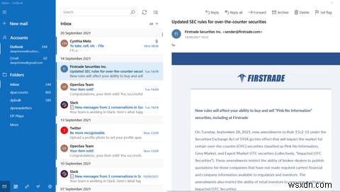 Microsoft Mail so với Outlook:Ứng dụng Email Windows 10 nào phù hợp với bạn? 