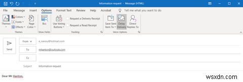 Cách lập lịch gửi email trong Outlook 