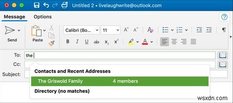 Cách tạo nhóm email và danh sách phân phối trong Outlook 