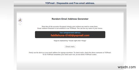 Cách tạo nhanh địa chỉ email tạm thời với YOPmail 