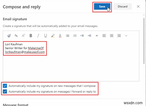 Cách thêm chữ ký email trong Microsoft Office 365 