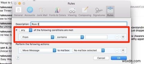 6 Quy tắc của Apple Mail để xử lý email cho bạn 