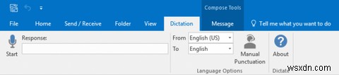 Cách đọc chính tả email trong Microsoft Outlook 