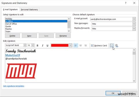 Cách thêm và thay đổi chữ ký trong Microsoft Outlook 