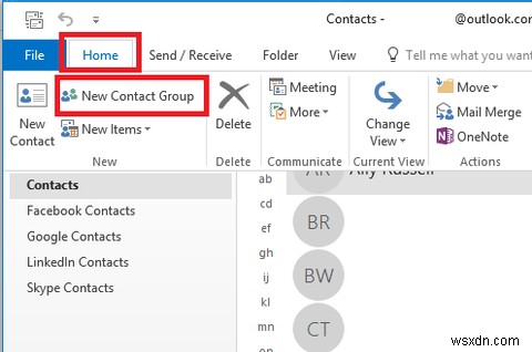 Cách gửi email cho nhiều người nhận trong Outlook với danh sách phân phối 
