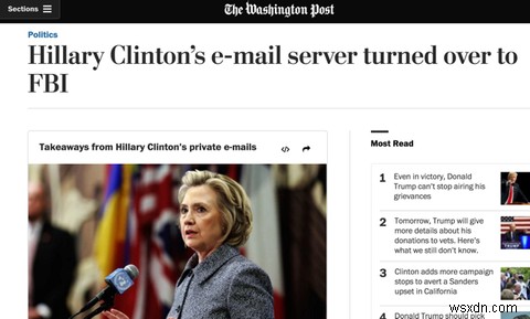 Vụ bê bối qua email Hillary Clintons:Điều bạn cần biết 