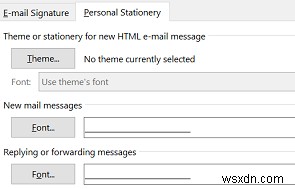 Cách thay đổi phông chữ soạn email mặc định trong Outlook