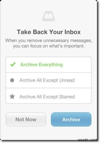 Đưa hộp thư đến của bạn về 0 với hộp thư cho iPhone 