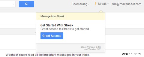 Quản lý và cộng tác trên các dự án có cường độ cao về email trong Gmail With Streak [Chrome] 