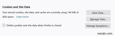 Cách xóa bộ nhớ cache trong Mozilla Firefox 