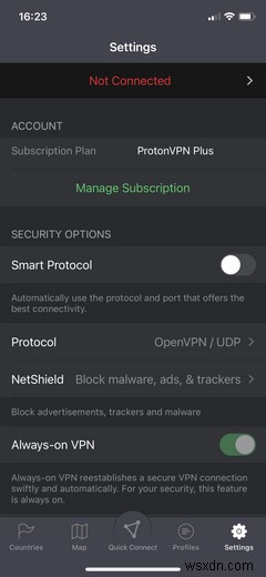 Cách bật WireGuard trên ProtonVPN 