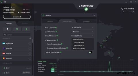 Cách bật WireGuard trên ProtonVPN 