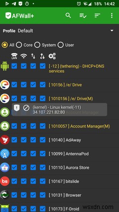 Cách thiết lập và sử dụng tường lửa Android tốt nhất:AFWall + 