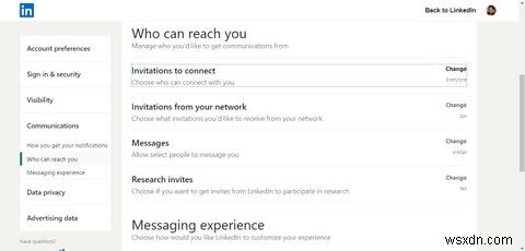 Cách kiểm soát ai có thể gửi lời mời cho bạn trên LinkedIn 
