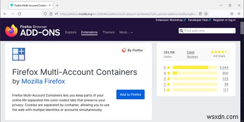Cách sử dụng vùng chứa nhiều tài khoản trong Firefox 