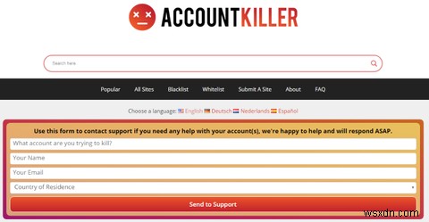 Cách xóa các tài khoản trực tuyến cũ của bạn bằng AccountKiller 