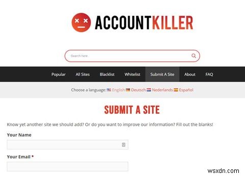 Cách xóa các tài khoản trực tuyến cũ của bạn bằng AccountKiller 