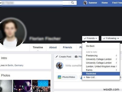 Cách lịch sự phớt lờ ai đó trên Facebook 