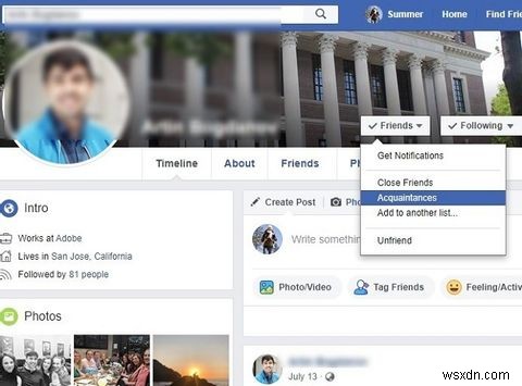 Cách lịch sự phớt lờ ai đó trên Facebook 