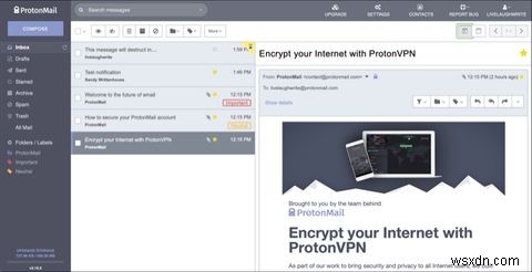 ProtonMail:Bảo mật email bạn cần với các tính năng bạn muốn 