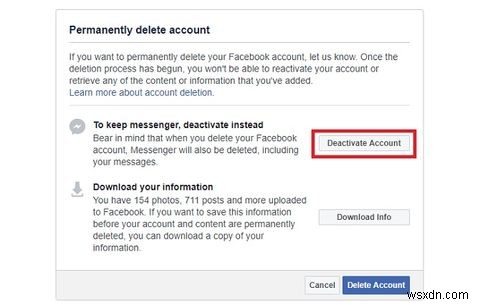 Việc hủy kích hoạt hoặc xóa Facebook thực sự có ý nghĩa gì đối với quyền riêng tư 