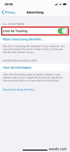 Cách tắt tính năng theo dõi quảng cáo trên iPhone và trình duyệt iOS 