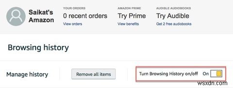 Cách chỉnh sửa lịch sử mua sắm trên Amazon của bạn 