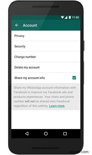Cách ngăn WhatsApp cung cấp thông tin của bạn cho Facebook 
