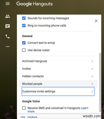 Cách ngăn người lạ mời bạn trên Google Hangouts 