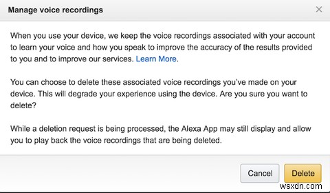 Cách xóa tất cả các yêu cầu trước đây của bạn trên Amazon Echo 