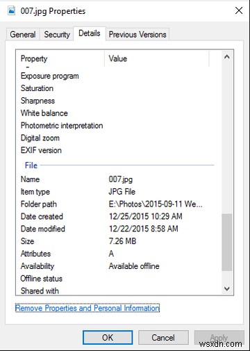 Cách tách dữ liệu vị trí khỏi ảnh trong Windows 10 