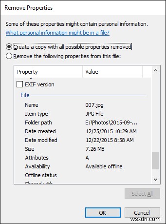 Cách tách dữ liệu vị trí khỏi ảnh trong Windows 10 