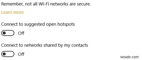 Tính năng Nhận biết WiFi của Windows 10s có gây rủi ro bảo mật không? 