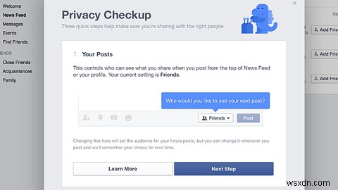 Bảo vệ bản thân bằng Công cụ kiểm tra quyền riêng tư của Facebook 