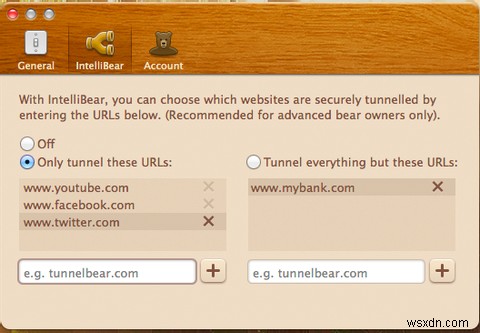 Lọc các đường hầm VPN của bạn với Tunnelbears Intellibear 