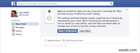Facebook loại bỏ cài đặt quyền riêng tư cho các tìm kiếm trên dòng thời gian 