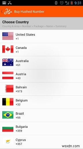 Sử dụng Hash để tạo số điện thoại dùng một lần ở 40 quốc gia [Android / iOS] 