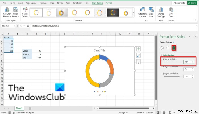 Cách tạo Biểu đồ đo trong Excel 