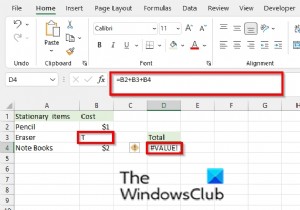 Cách sửa lỗi #VALUE trong Excel 