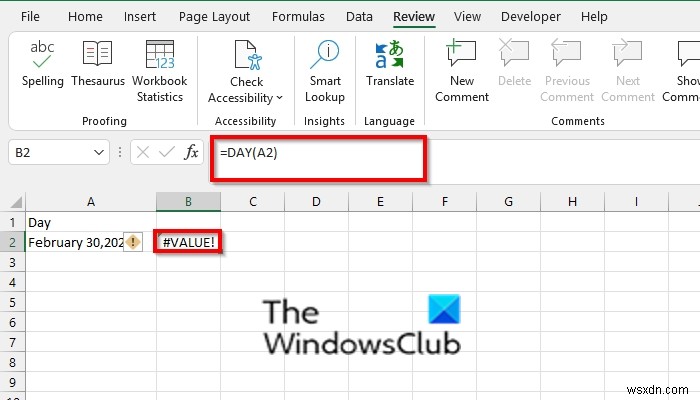 Cách sửa lỗi #VALUE trong Excel 