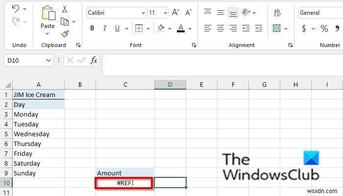 Cách sửa lỗi #REF trong Excel 