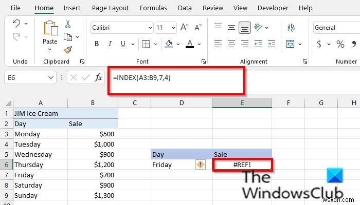 Cách sửa lỗi #REF trong Excel 