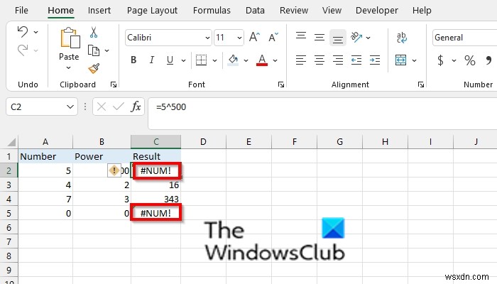 Cách loại bỏ lỗi #NUM trong Excel