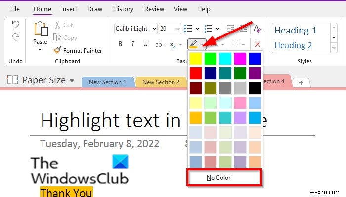 Cách tô sáng văn bản và ghi chú trong OneNote 