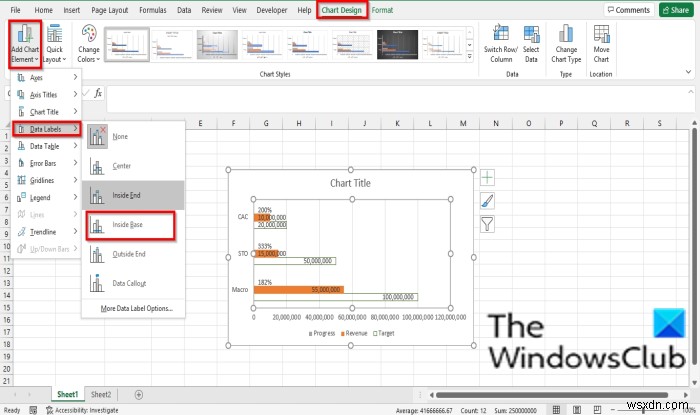 Cách tạo Biểu đồ tiến trình dạng thanh hoặc vòng tròn trong Excel 