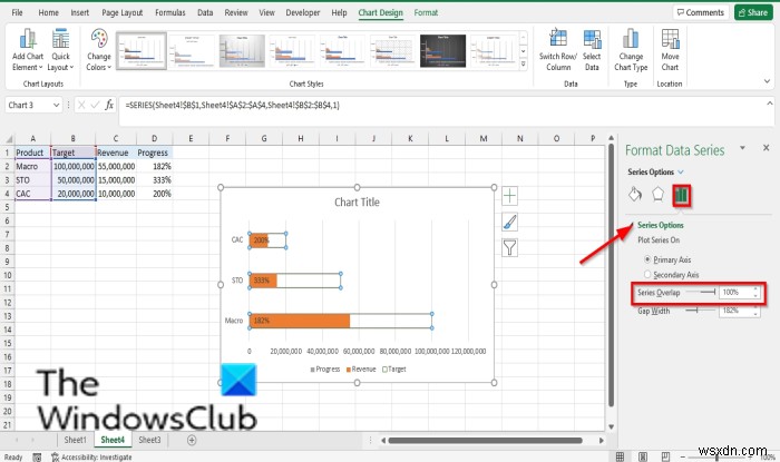 Cách tạo Biểu đồ tiến trình dạng thanh hoặc vòng tròn trong Excel 