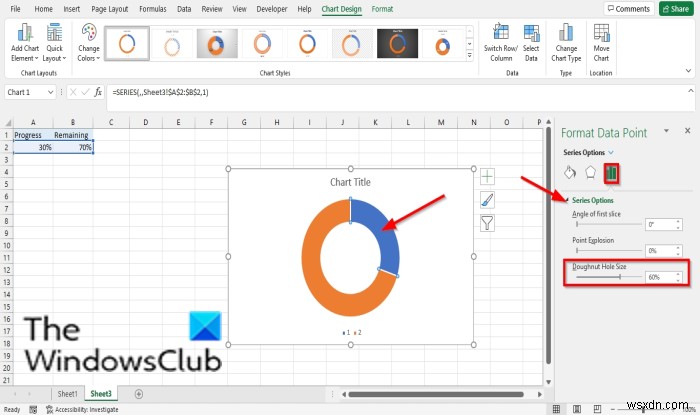 Cách tạo Biểu đồ tiến trình dạng thanh hoặc vòng tròn trong Excel 